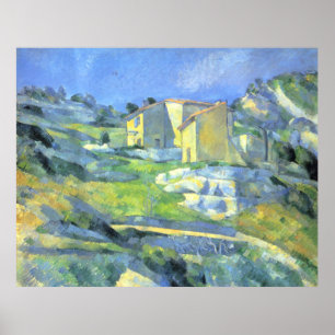 Affiche Maisons en Provence Paul Cezanne