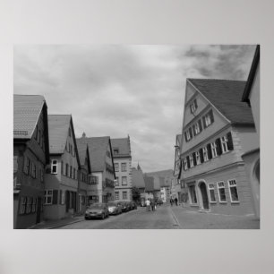 Affiche Maisons Européennes À Style Timbre