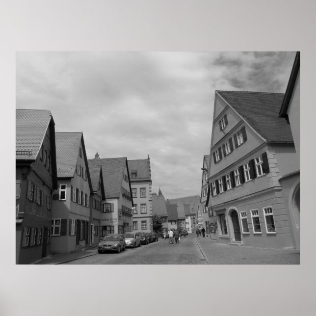 Affiche Maisons Européennes À Style Timbre (Devant)