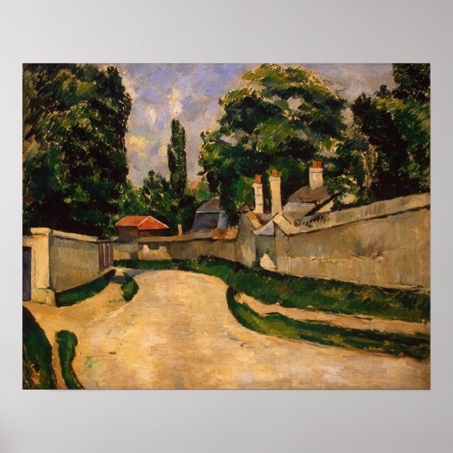 Affiche Maisons le long d'une route, vers 1881 (Devant)