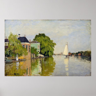 Affiche Maisons sur l'Achterzaan - Claude Monet