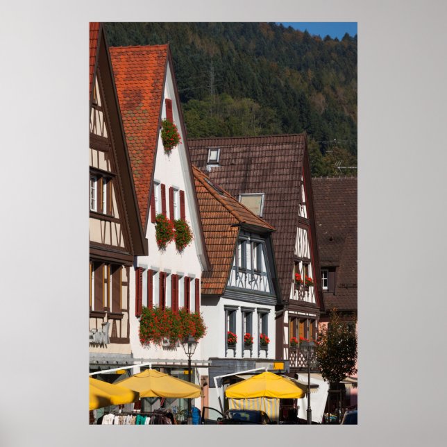Affiche Maisons traditionnelles d'Allemagne (Devant)
