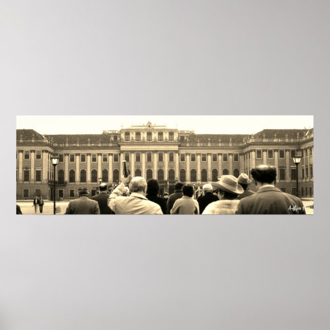 Affiche Maisons vintage Autriche Vienne Schonbrunn (Devant)