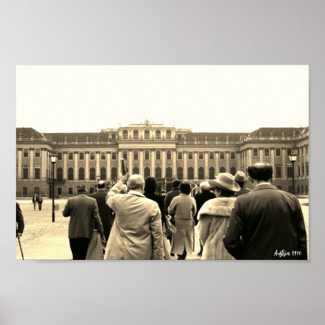 Affiche Maisons vintage Autriche Vienne Schonbrunn (Devant)
