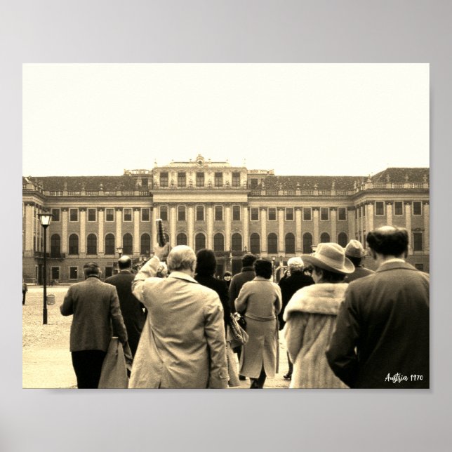 Affiche Maisons vintage Autriche Vienne Schonbrunn (Devant)