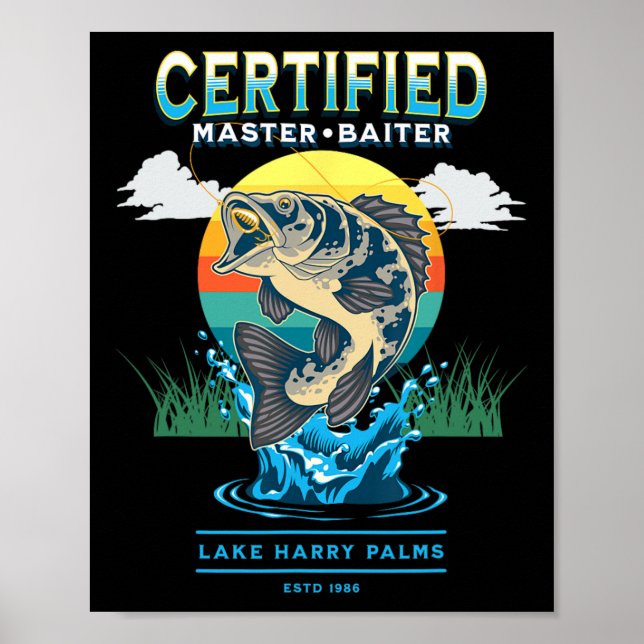 Affiche Maître Byiter Certifié Drôle de Pêche  (Devant)
