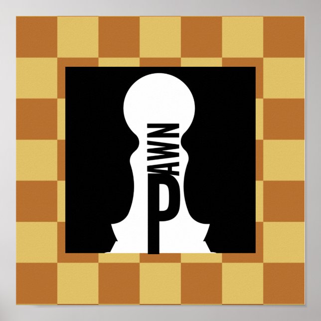 AFFICHE MAÎTRE CHESS ORIGINAL BY MASANSER (Devant)