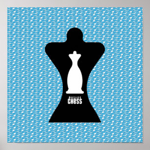 AFFICHE MAÎTRE CHESS ORIGINAL BY MASANSER