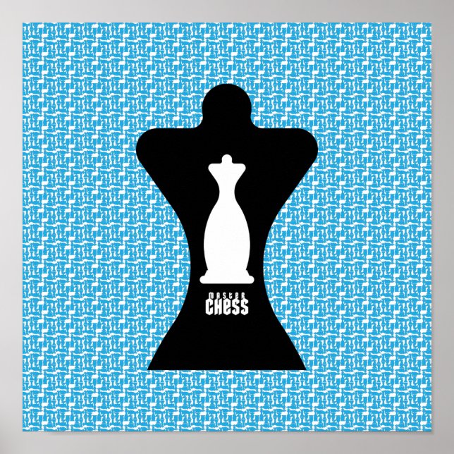AFFICHE MAÎTRE CHESS ORIGINAL BY MASANSER (Devant)
