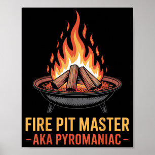 Affiche Maître de foyer pyromancie pyrotechnie Foyer extér