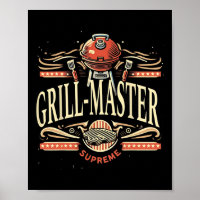 Maître de Grill Suprême Bbq T-shirts Graphiques Dr