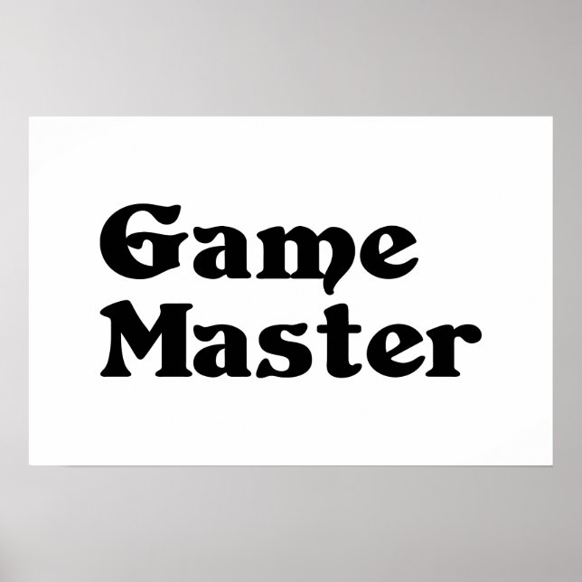 Affiche Maître de Jeu (Devant)