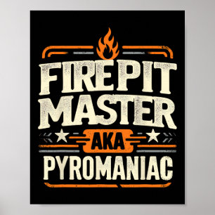 Affiche Maître de la fosse à feu Pyromancie Pyrotechnie Am