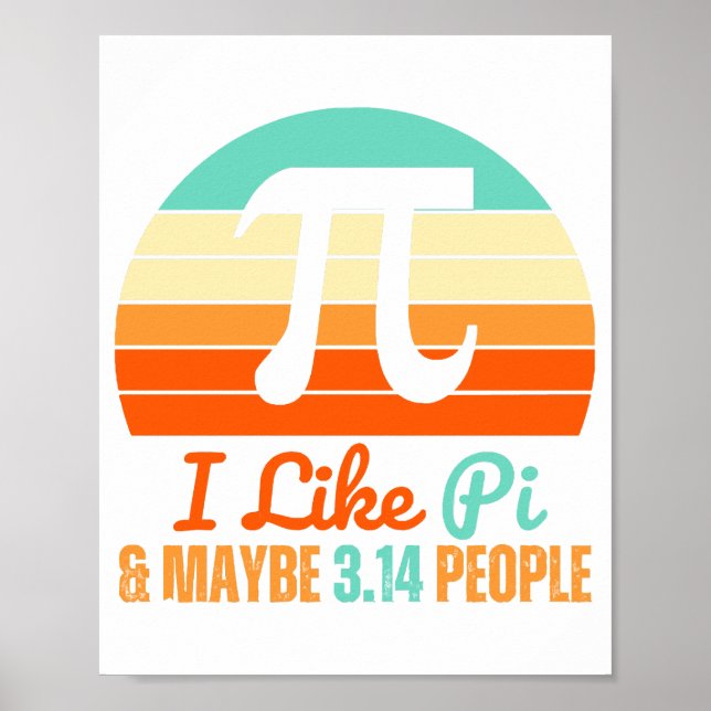 Affiche Maître de mathématiques amusant Mars 14th Pi Day M (Devant)