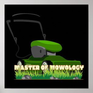 Affiche MAÎTRE DE MOWOLOGIE drôle cadeau jardinage