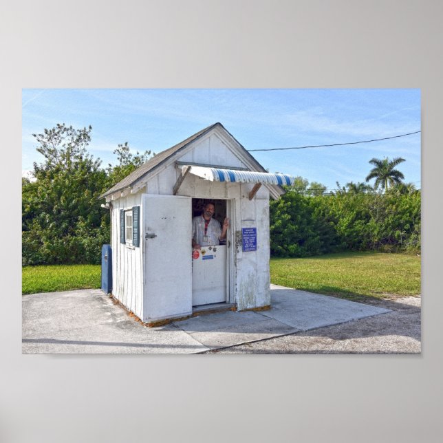Affiche Maître de poste Don à Ochopee, Floride (Devant)