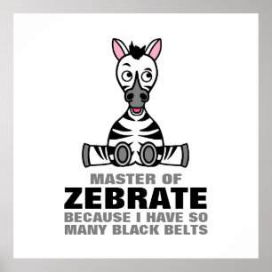 Affiche Maître de Zebrate, Zebra
