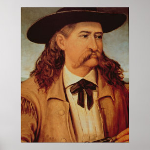 Affiche Maître d'hôtel "Bill sauvage" Hickok (1837-76)