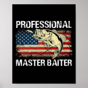Affiche Maître Professionnel Iter Rétro Drapeau Américain