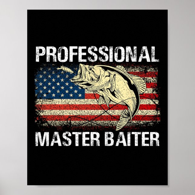 Affiche Maître Professionnel Iter Rétro Drapeau Américain  (Devant)