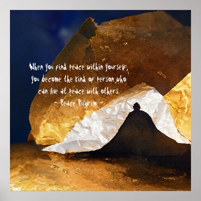 Affiche Maître Reiki Maître de méditation Yoga d'or noir (Devant)