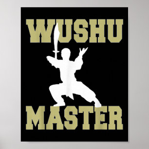 Affiche Maîtrise De Guerrier Élite En Wushu Wean Se Tradit
