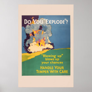 Affiche Maîtrisez Votre Tempérament Avec Soin