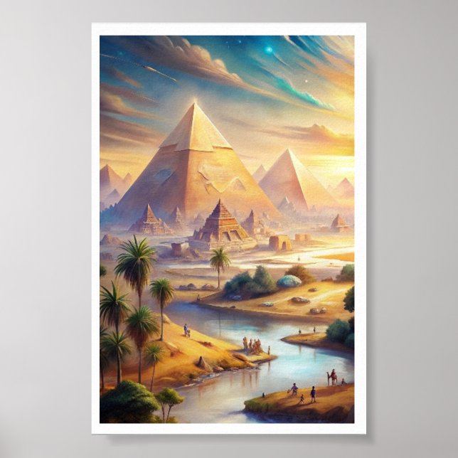 Affiche "Majesté éternelle : Vie sous les pyramides" (Devant)