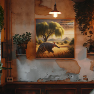 Affiche Majestic Aardvark dans Sunlit Field