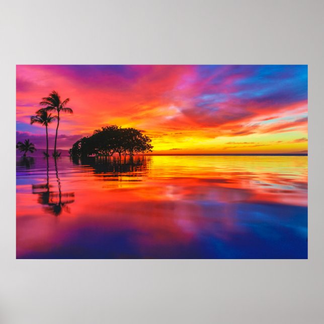 Affiche Majestic Clouds & Reflection (Devant)