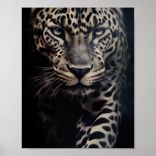 Affiche Majestic Jaguar Staring - réaliste 4K Wildlife Po