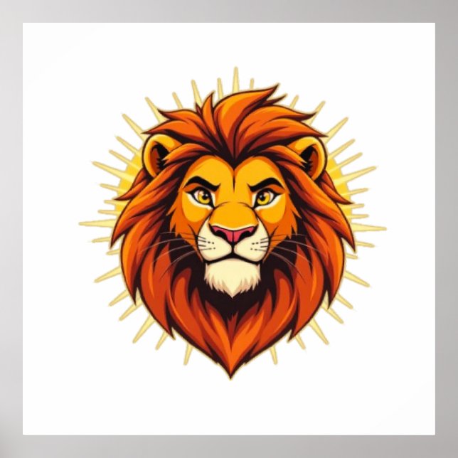 Affiche Majestic Lion – King of Power and Authority (Devant)