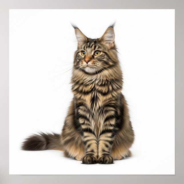 Affiche Majestic Maine Coon Art (Devant)
