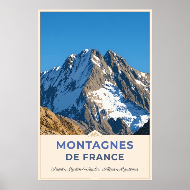 Affiche Majestic Peaks of the French Alps (Devant)