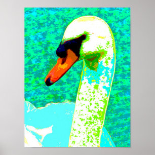 Affiche Majestic White Swan Head
