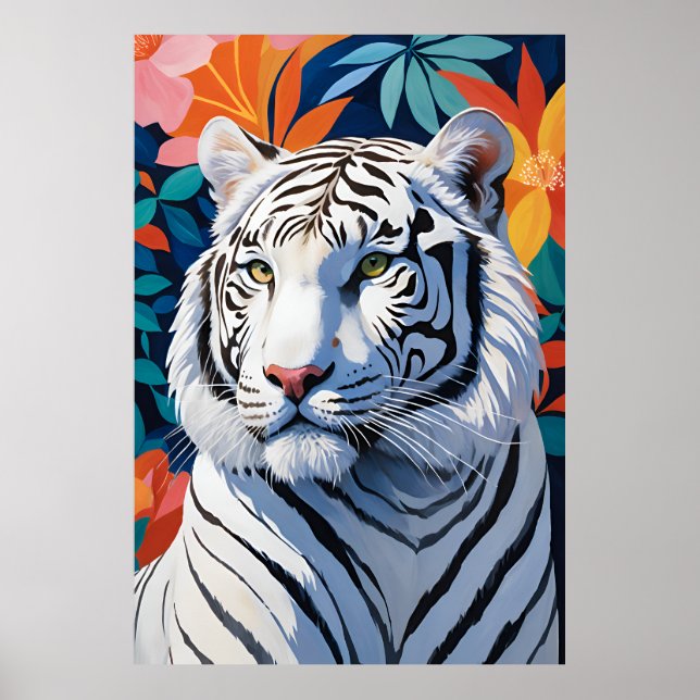 Affiche Majestic White Tiger (Devant)