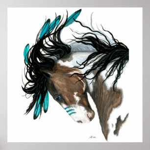 Affiche majestueuse de cheval de peinture de Pinto