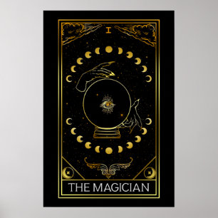 Affiche Majeure Arcana La Magicienne Carte Tarot