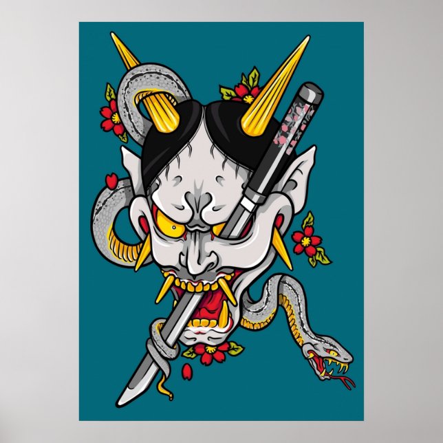 Affiche Majima Goro Hannya (Devant)