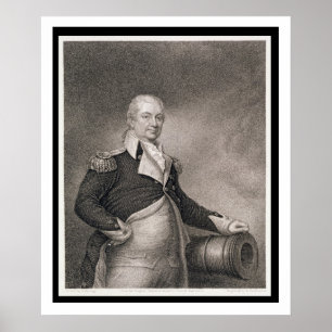 Affiche Major général Henry Knox (1750-1806) gravé par J.
