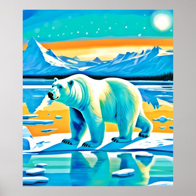 Affiche Majorité polaire : Paysage arctique (Devant)