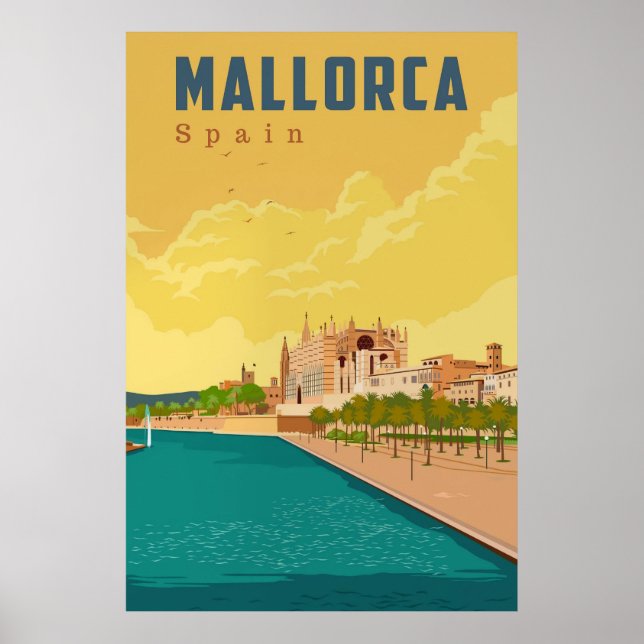 Affiche Majorque, Espagne (Devant)