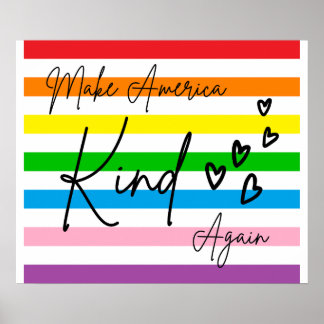 Affiche Make America Kind Again