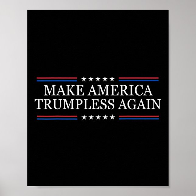 Affiche Make America Trumpless Again Anti Trump  (Devant)