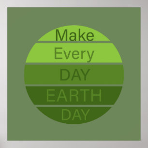 Affiche make every day earth day