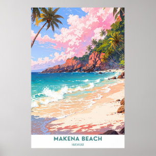 Affiche Makena Beach, Hawaii