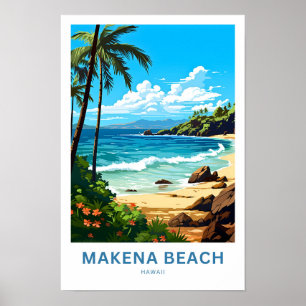 Affiche Makena Beach Hawaii Imprimer Voyage