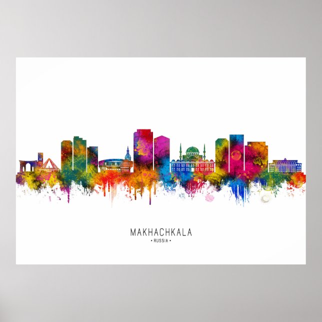 Affiche Makhachkala Russie Skyline (Devant)