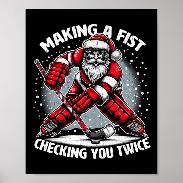 Affiche Making A Fist Checking You Twice Ugly Christmas Sa (Devant)