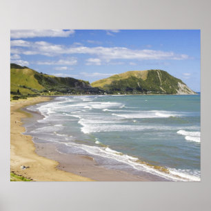 Affiche Makorori Beach near Gisborne, Eastland, New 2